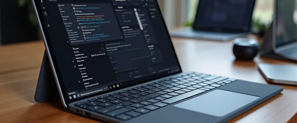 The image shows a sleek laptop with creative accessories, highlighting the best for this model.