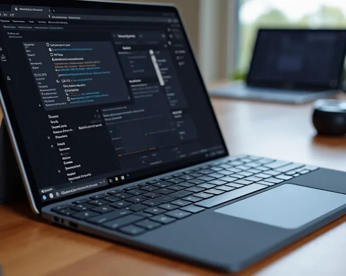 The image shows a sleek laptop with creative accessories, highlighting the best for this model.